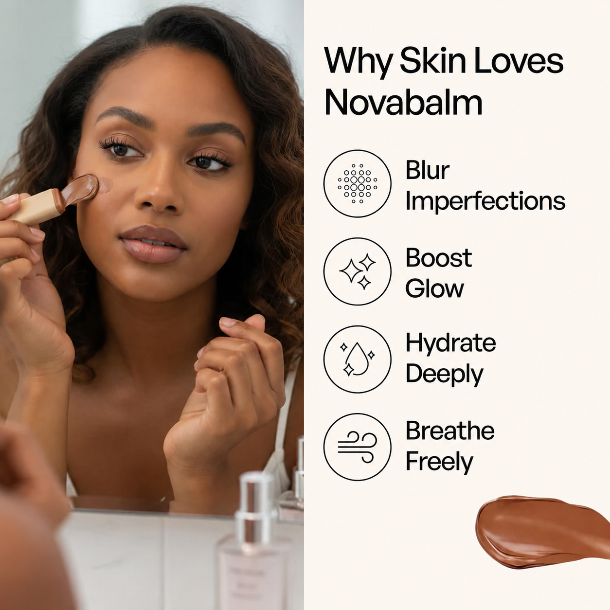 Nova Balm Serum Boosted Skin Tint Balm